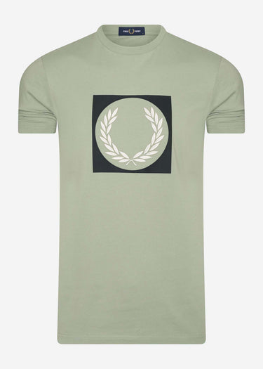 Fred Perry T-shirts Laurel wreath graphic t-shirt - seagrass