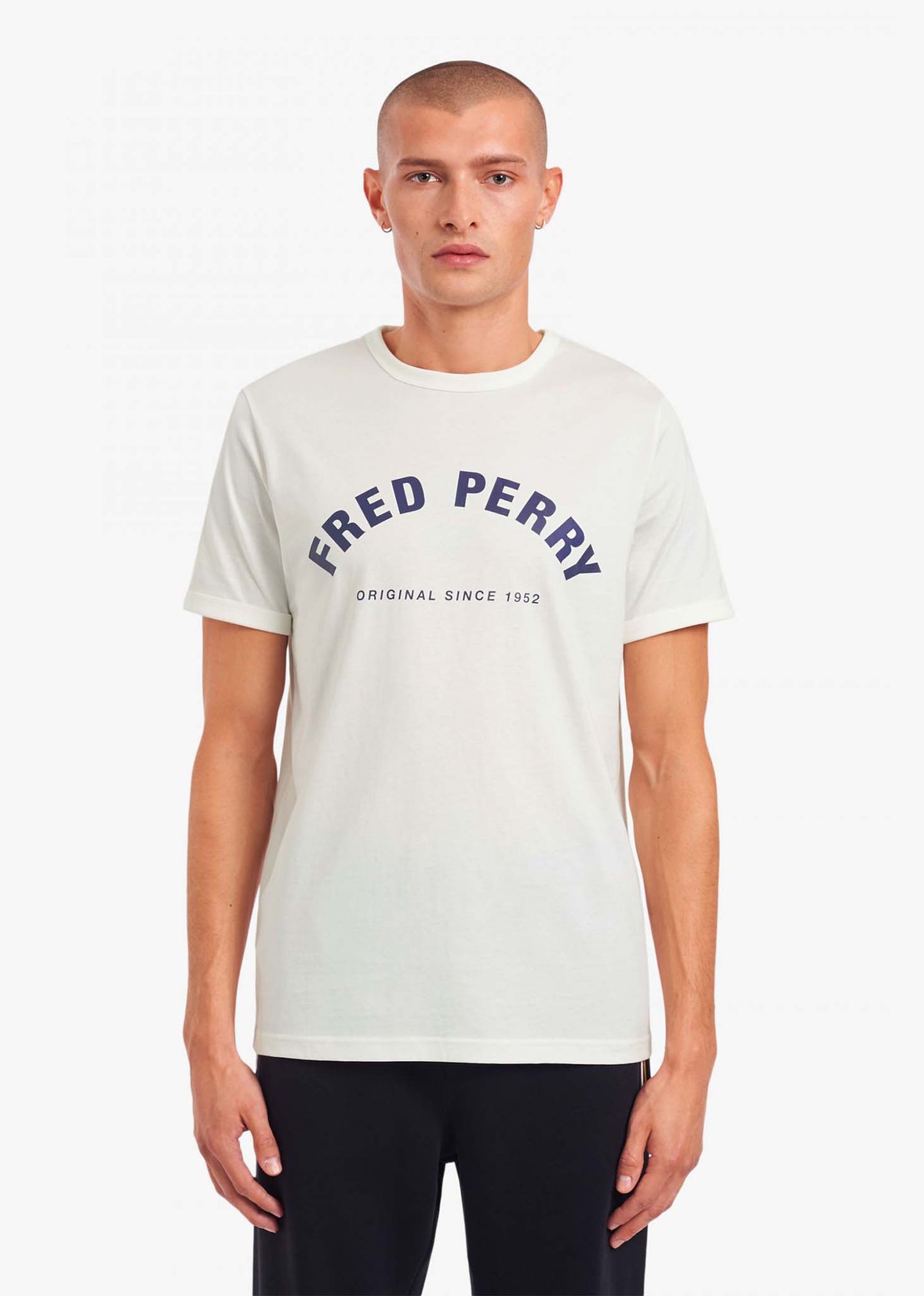 Fred Perry T-shirts Arch branded t-shirt - snow white