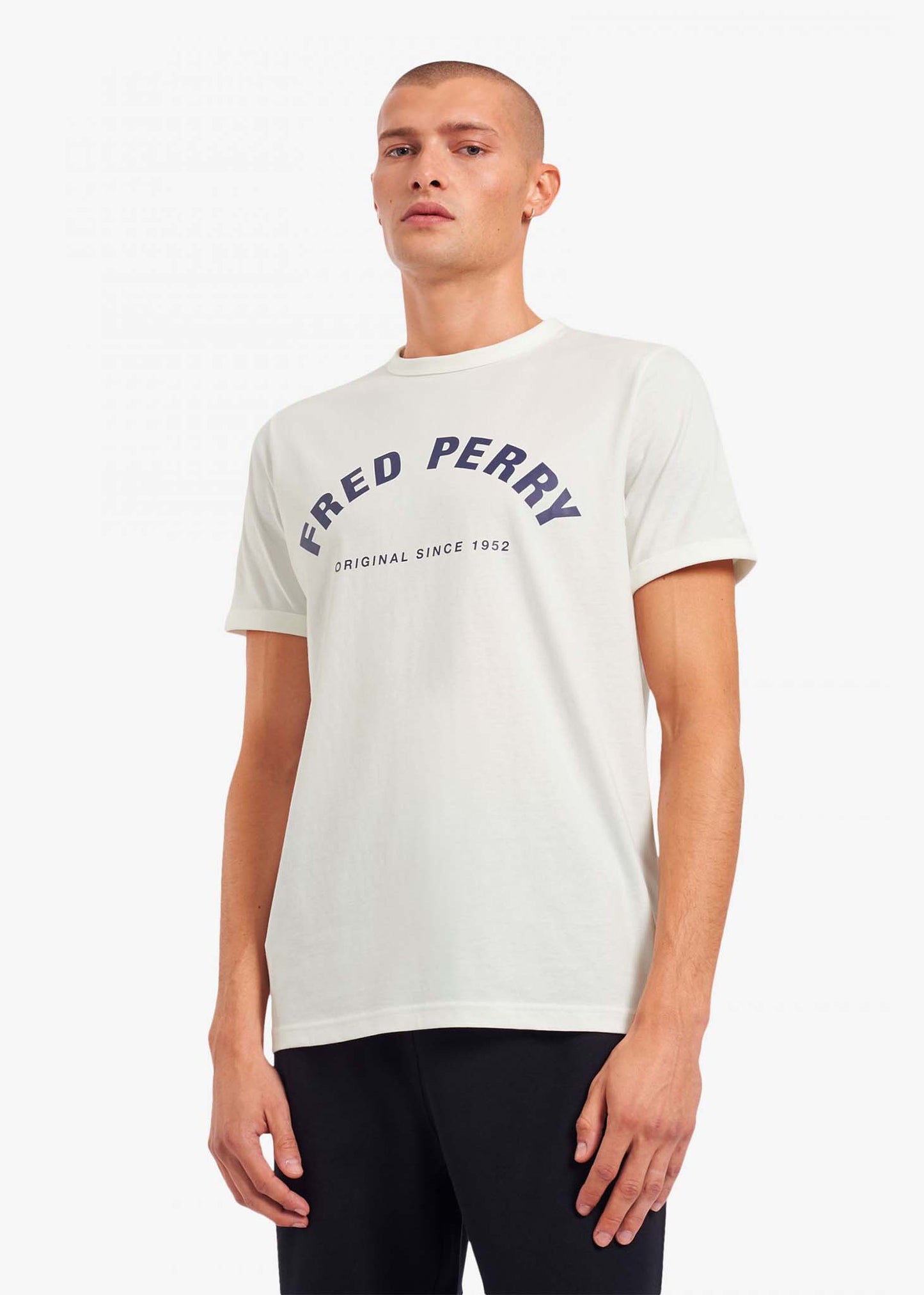 Fred Perry T-shirts Arch branded t-shirt - snow white
