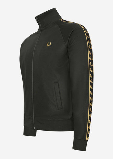 Fred Perry Vesten Gold tape track jacket - hunting green