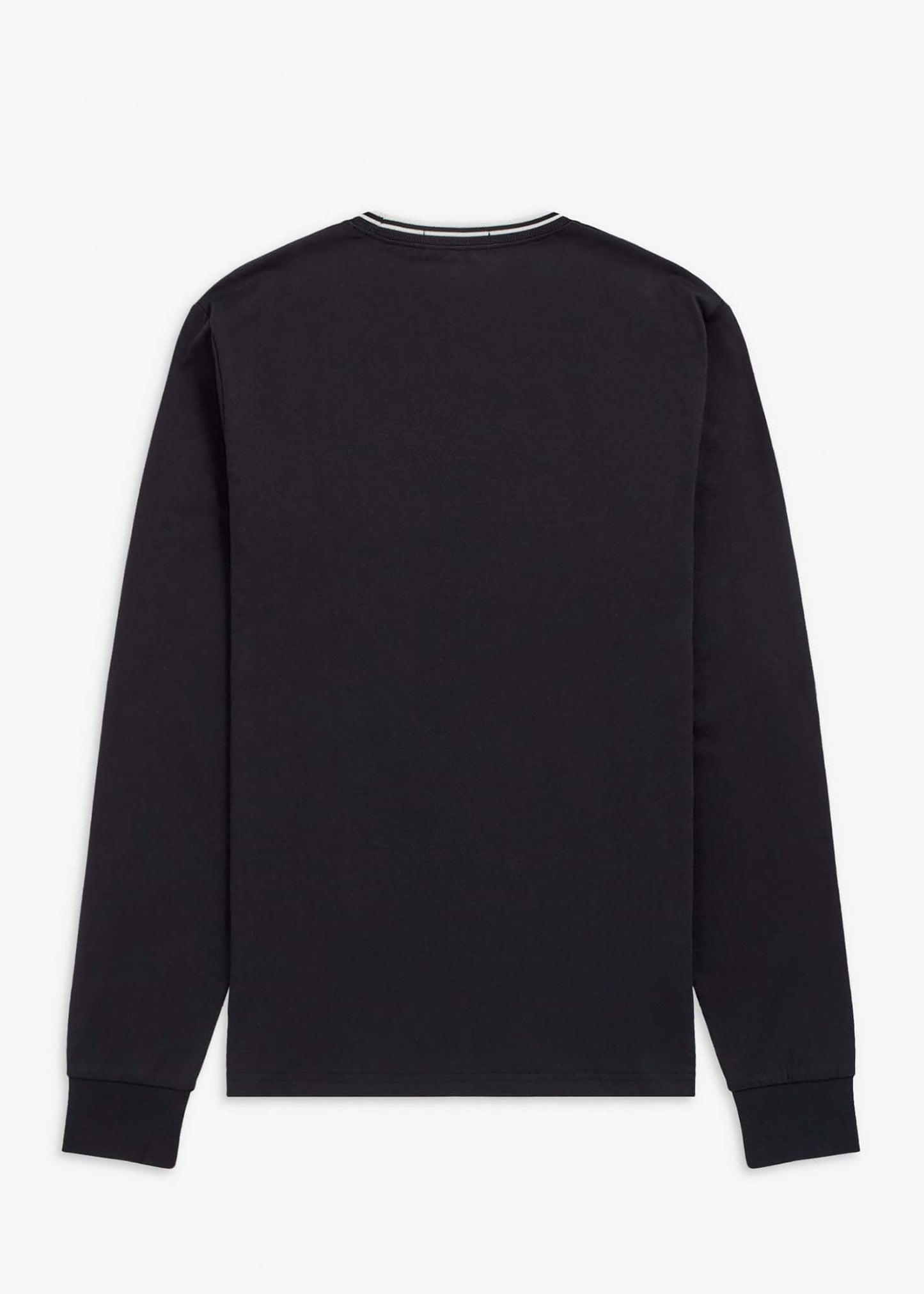 Fred Perry Longsleeve Tees Twin tipped longsleeve tee- black