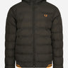 Fred Perry Jassen Hooded insulated jacket - hunting green