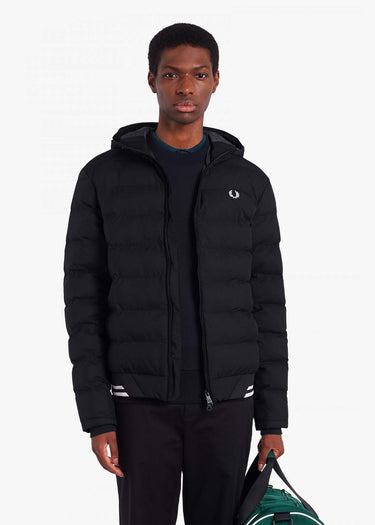 Fred Perry Jassen Hooded insulated jacket - black