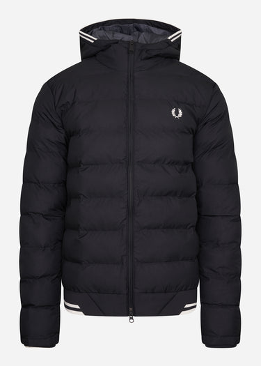 Fred Perry Jassen Hooded insulated jacket - black