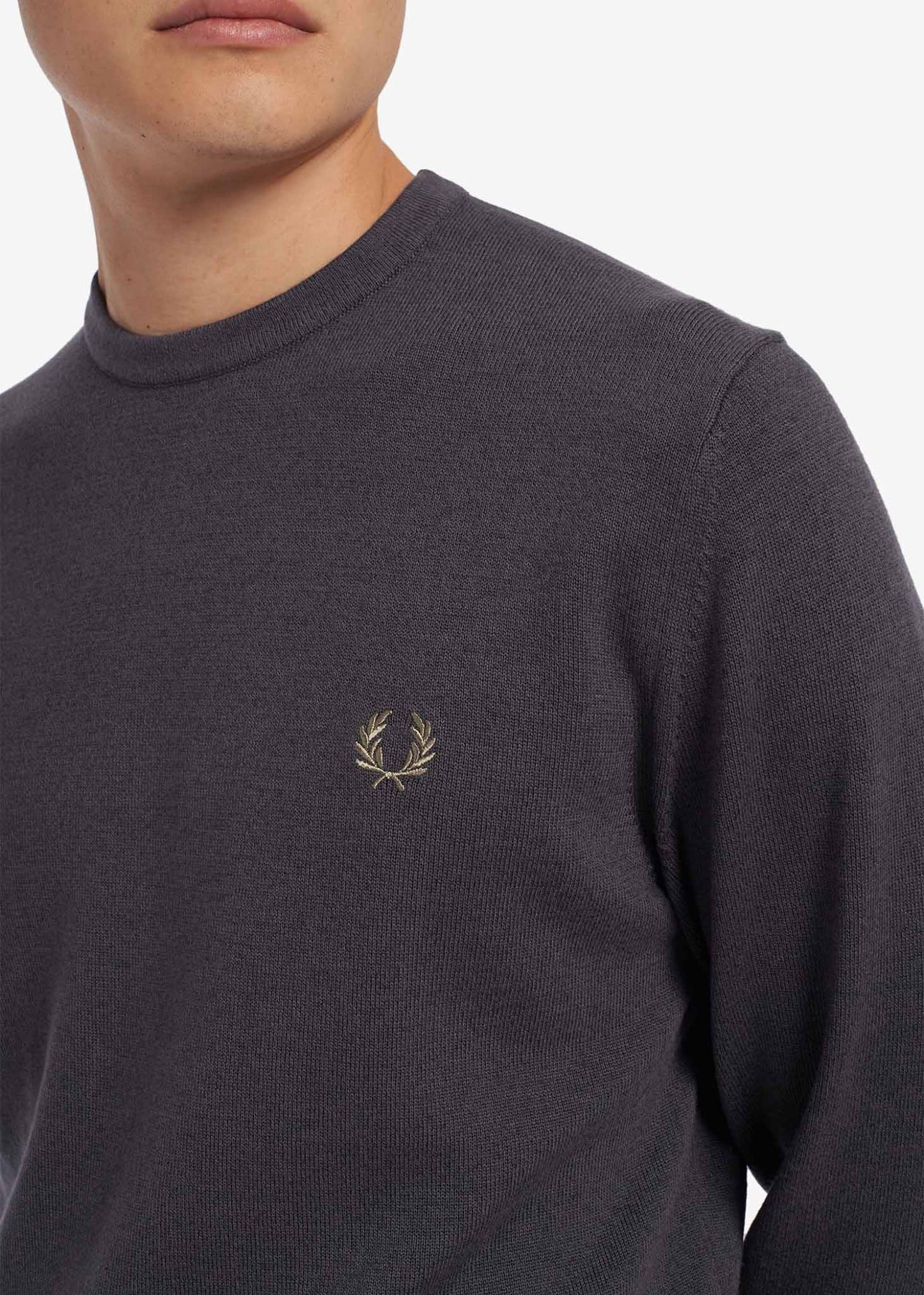 Fred Perry Truien Classic crew neck jumper - gunmetal