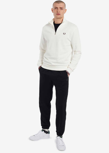 Fred Perry Truien Half zip sweatshirt - snow white