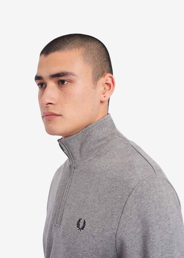Fred Perry Truien Half zip sweatshirt - steel marl