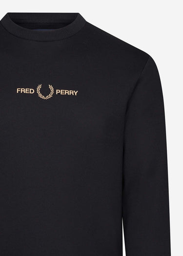 Fred Perry Truien Graphic sweatshirt - black gold