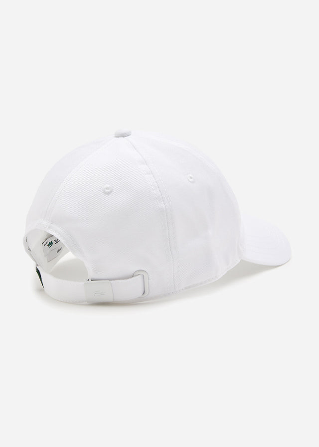 Lacoste Petten Cotton twill logo cap - white