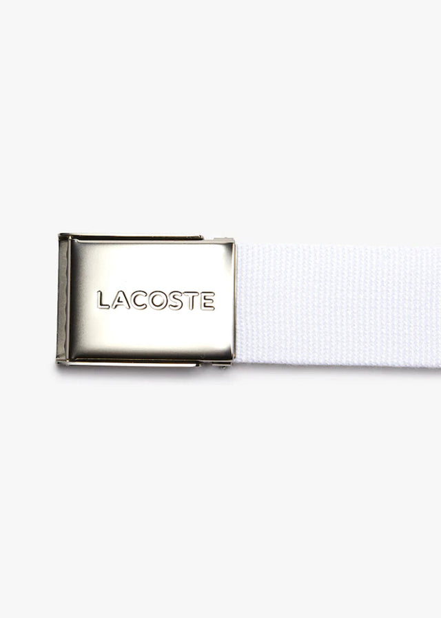 Lacoste Riemen Leather goods belt - white