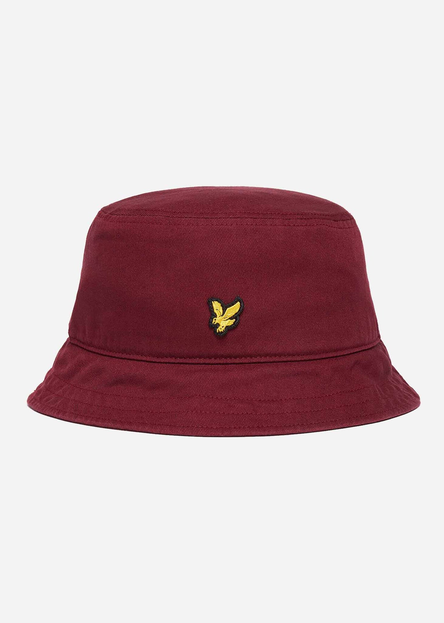 Lyle & Scott Bucket Hats Cotton twill bucket hat - burgundy