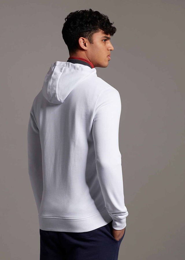 Lyle & Scott Vesten Zip through hoodie - white