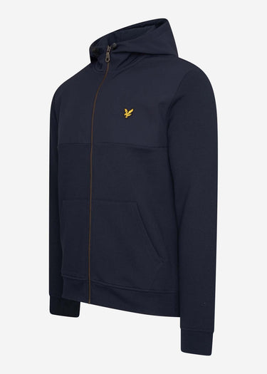 Lyle & Scott Vesten A Softshell jersey zip hoodie - dark navy