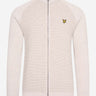 Lyle & Scott Vesten Knitted zip through - light grey marl