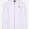 Lyle & Scott Vesten Zip through hoodie - white