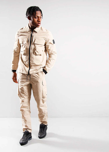 Marshall Artist Overshirts  Forte polyamide overshirt - sandstone