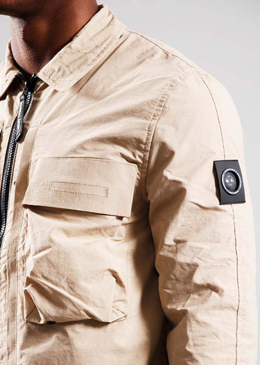 Marshall Artist Overshirts  Forte polyamide overshirt - sandstone
