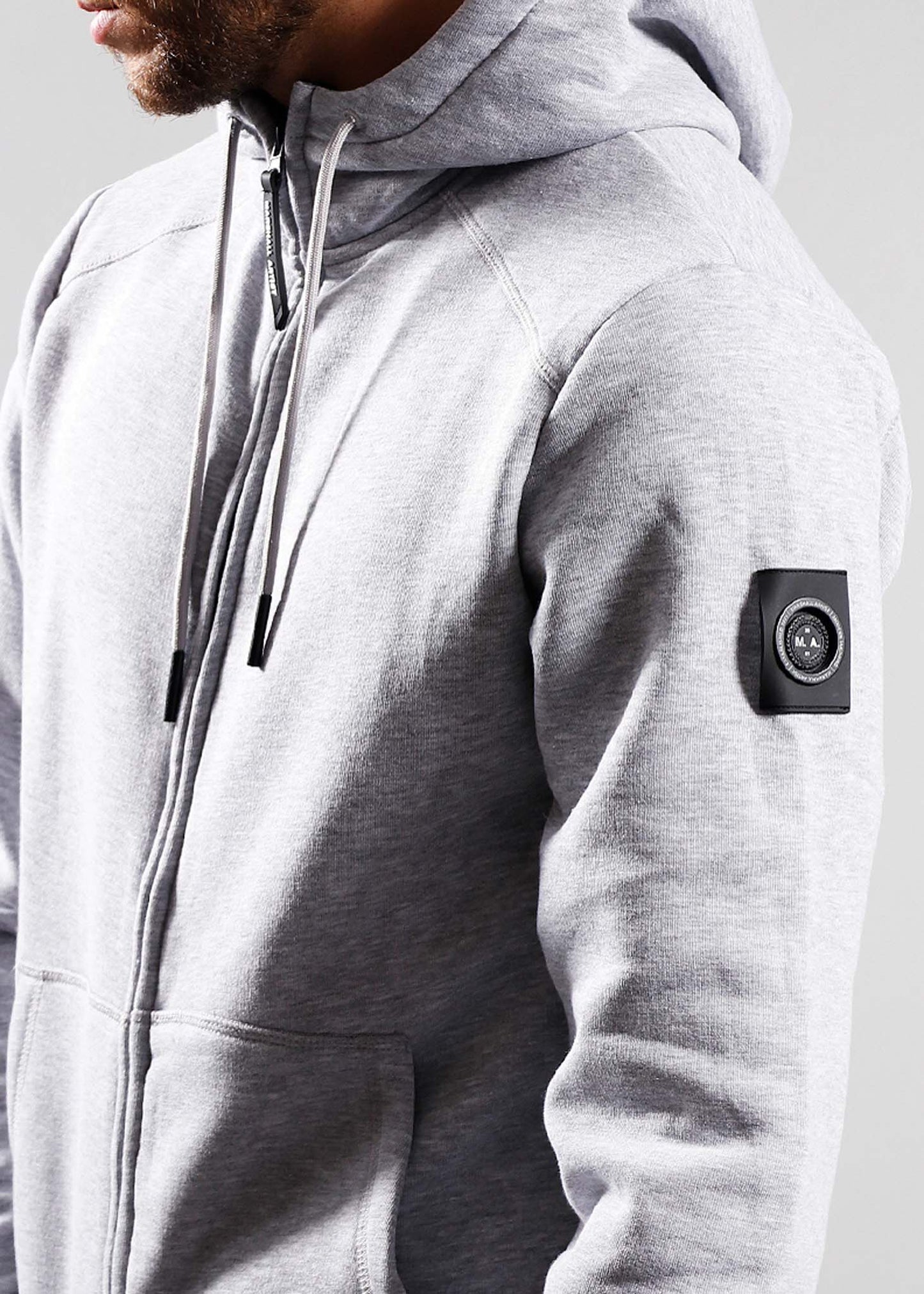 Marshall Artist Vesten Siren fz hood - grey marl
