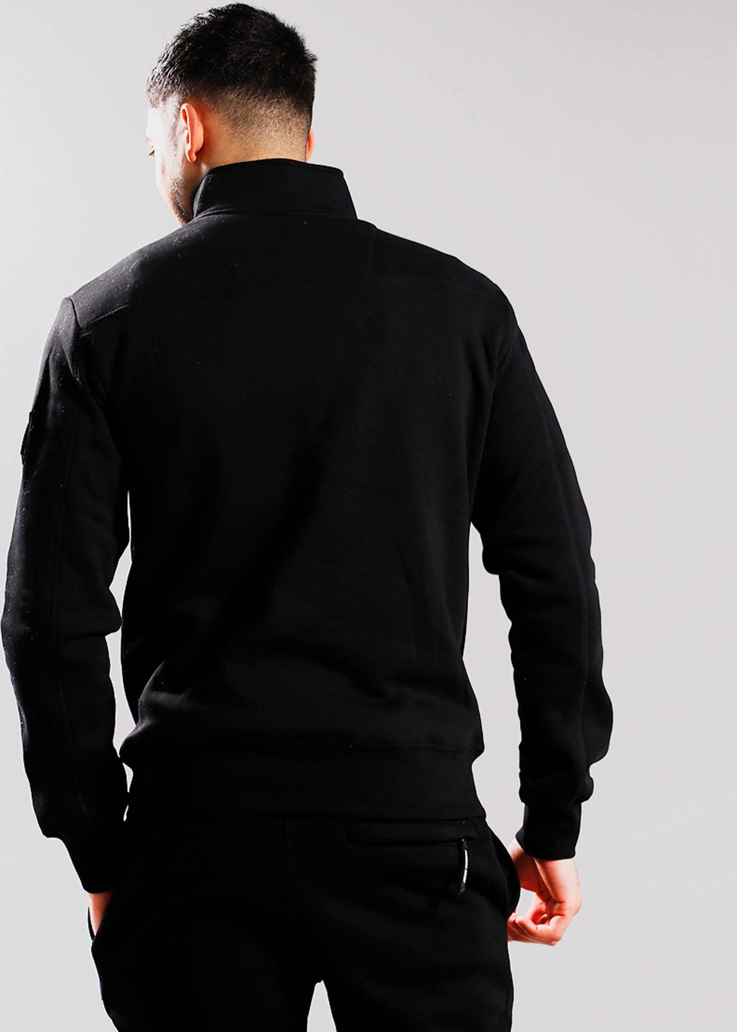 Marshall Artist Truien Siren 1/4 zip sweat - black