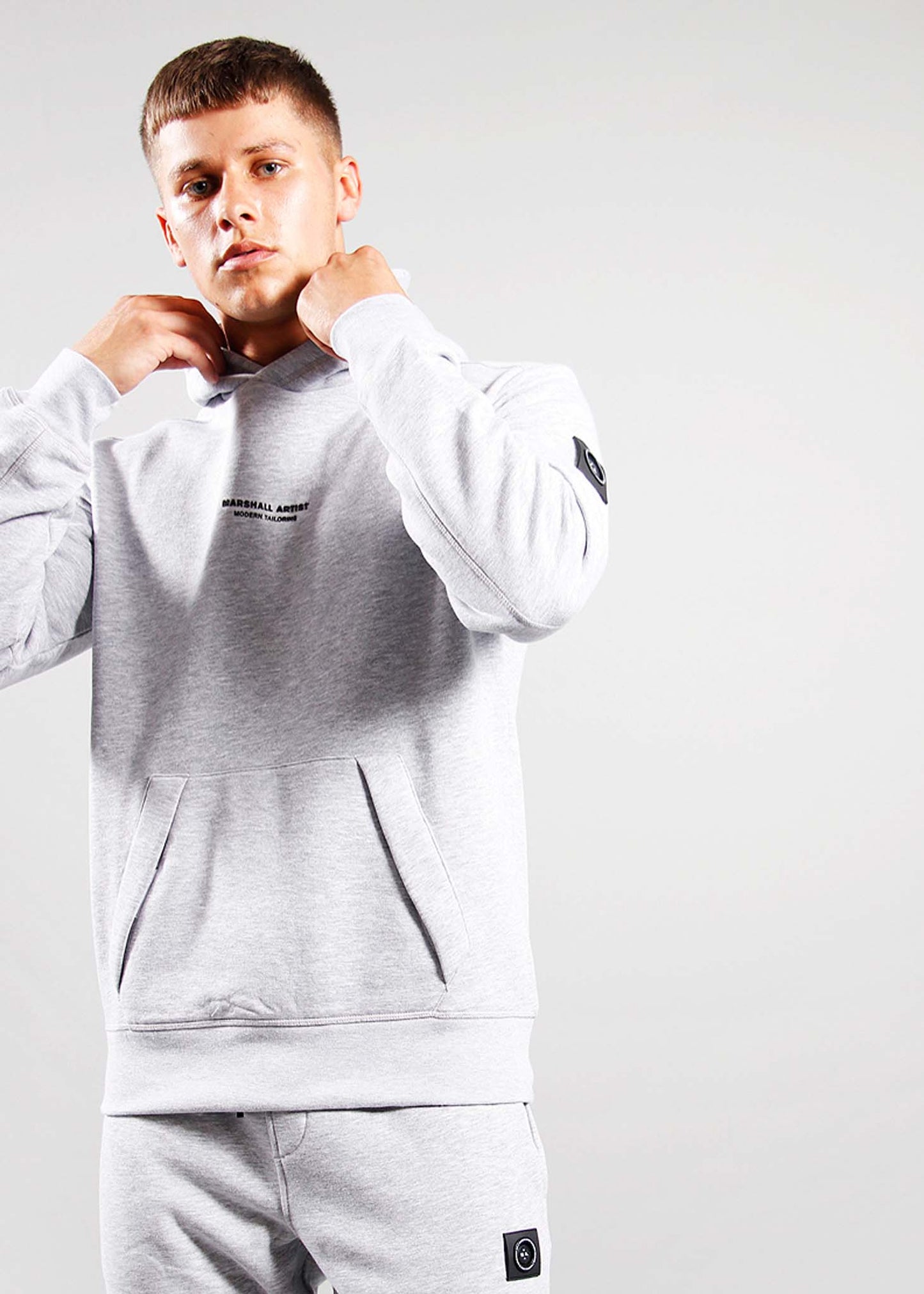 Marshall Artist Hoodies Siren oth hood - grey marl