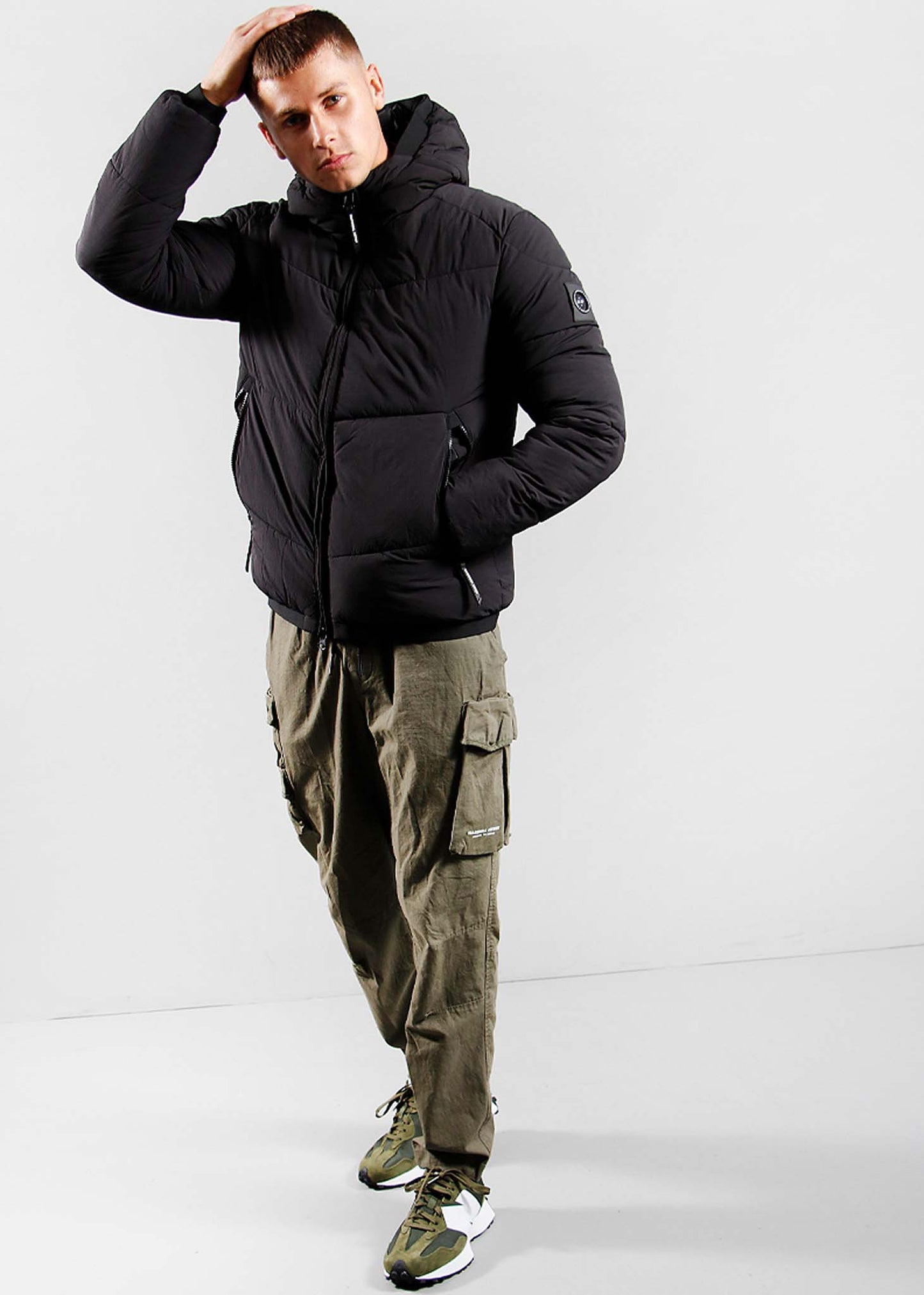 Marshall Artist Jassen Transalpino bubble jacket - black