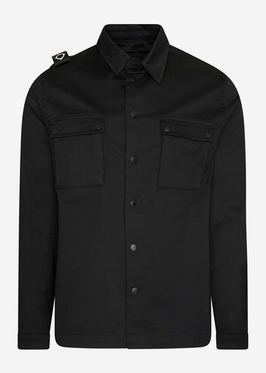 MA.Strum Overshirts DH two pocket overshirt - jet black
