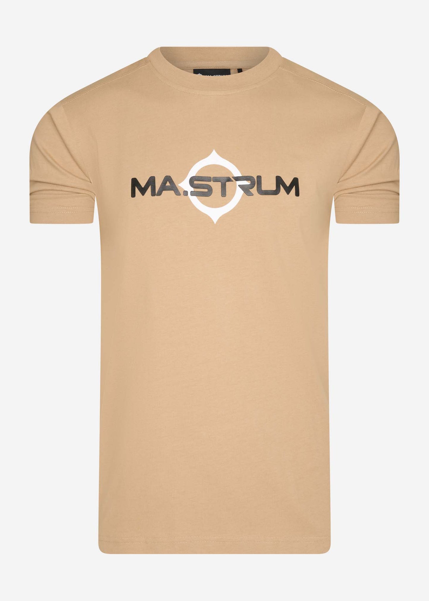 MA.Strum T-shirts SS logo print tee - sand
