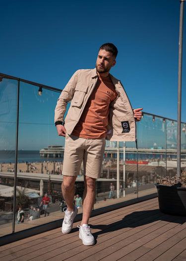 Marshall Artist Overshirts  Forte polyamide overshirt - sandstone