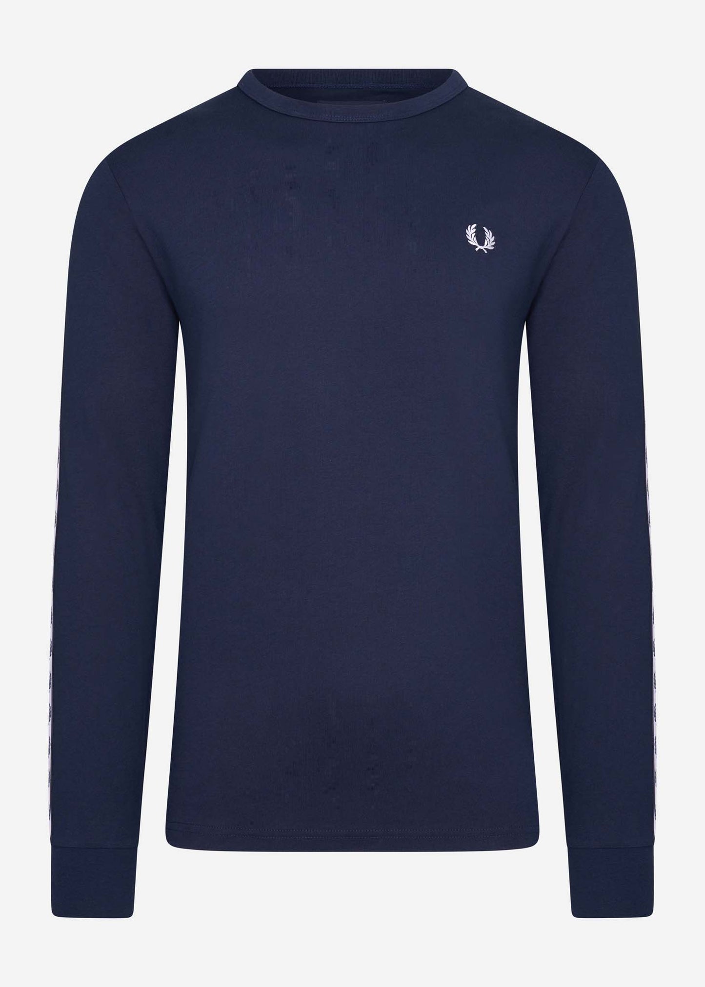 Fred Perry Longsleeve Tees Taped longsleeve tee - carbon blue