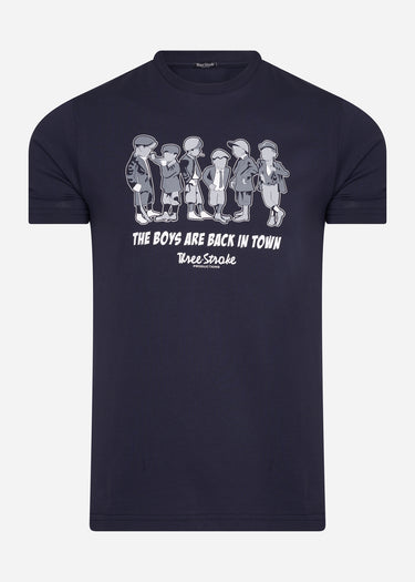 Three Stroke T-shirts Boys - navy