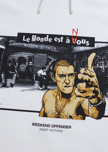 Weekend Offender Hoodies La haine hoodie - white