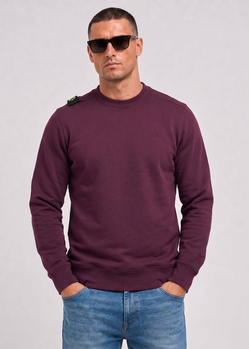 Training crew sweatshirt - wine
