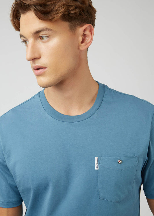 Ben Sherman T-shirts  Signature pocket tee - blue shadow 