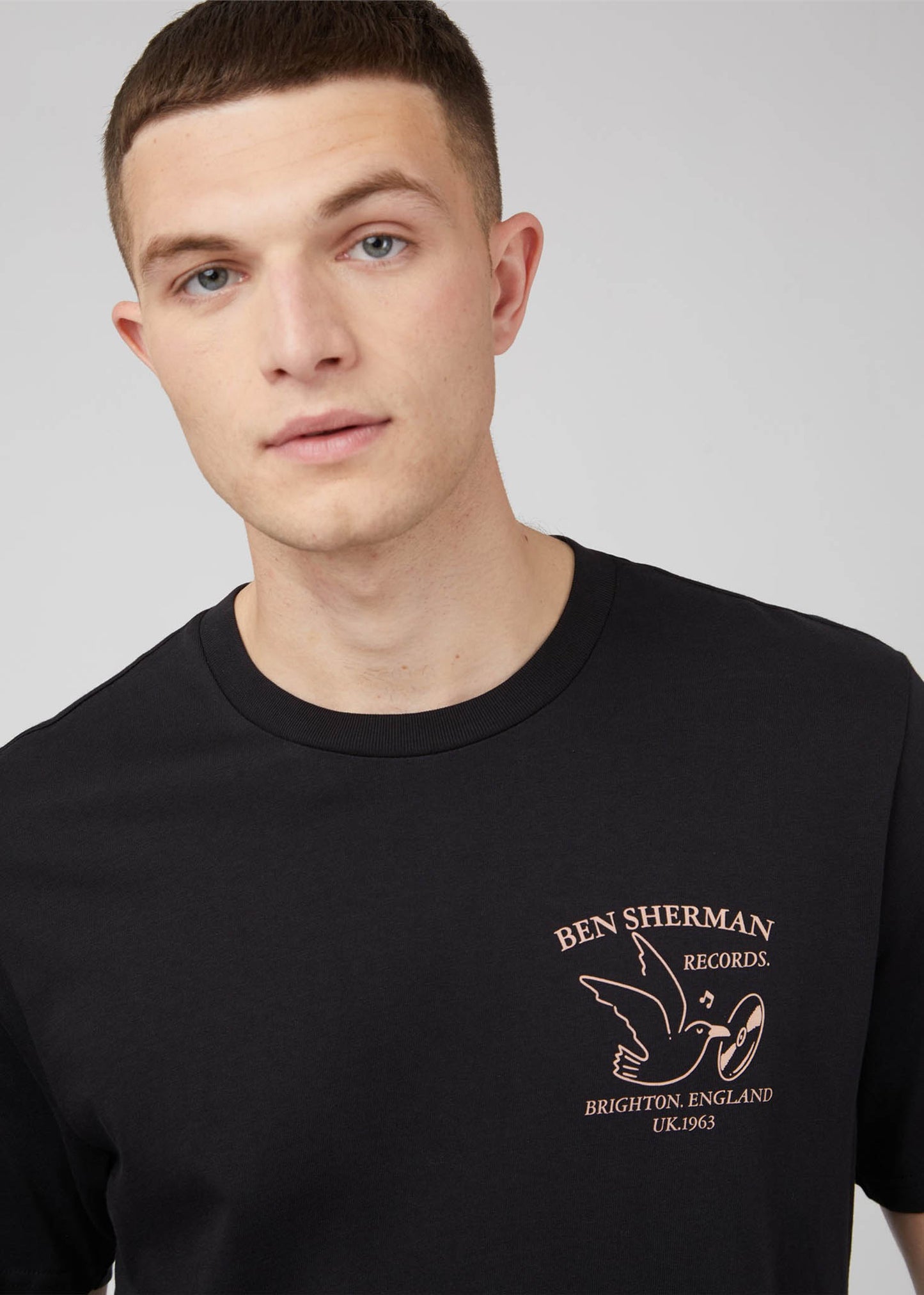 Ben Sherman T-shirts  Brighton records - black 