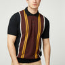 Ben Sherman Polo's  Verticle stripe polo - black 