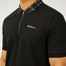 Ben Sherman Polo's  Tartan collar polo - black 