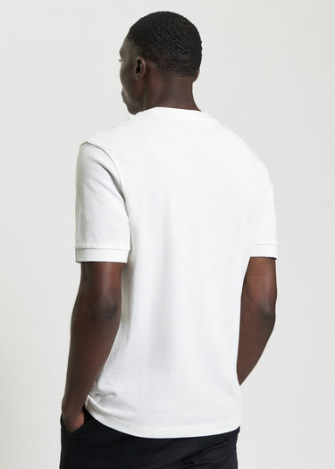 Ben Sherman T-shirts Tipped pique tee - snow white