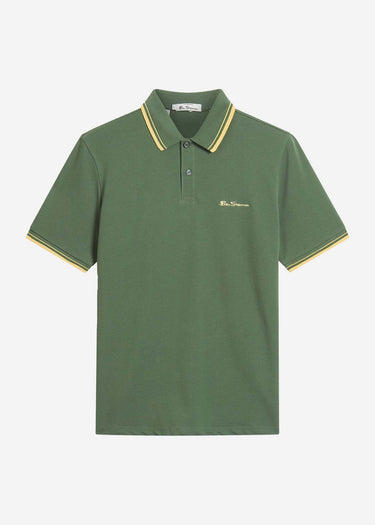 Ben Sherman Polo's Signature pique polo - deep jungle