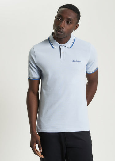 Ben Sherman Polo's Signature pique polo - ice blue