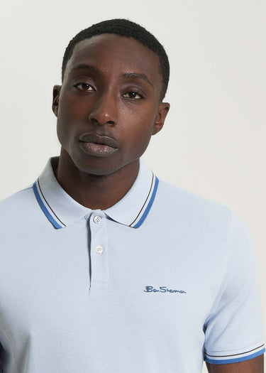 Ben Sherman Polo's Signature pique polo - ice blue