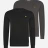 Lyle & Scott Truien Bundle crew neck sweatshirt - jet black - gunmetal