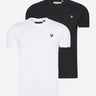 Lyle & Scott T-shirts 2 Pack plain t-shirt - jet black - white