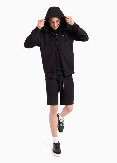 Armani Exchange Vesten Stretch fabric zip-up sweatshirt - black
