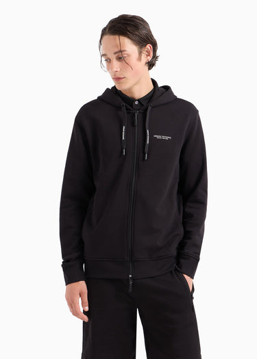 Armani Exchange Vesten Stretch fabric zip-up sweatshirt - black