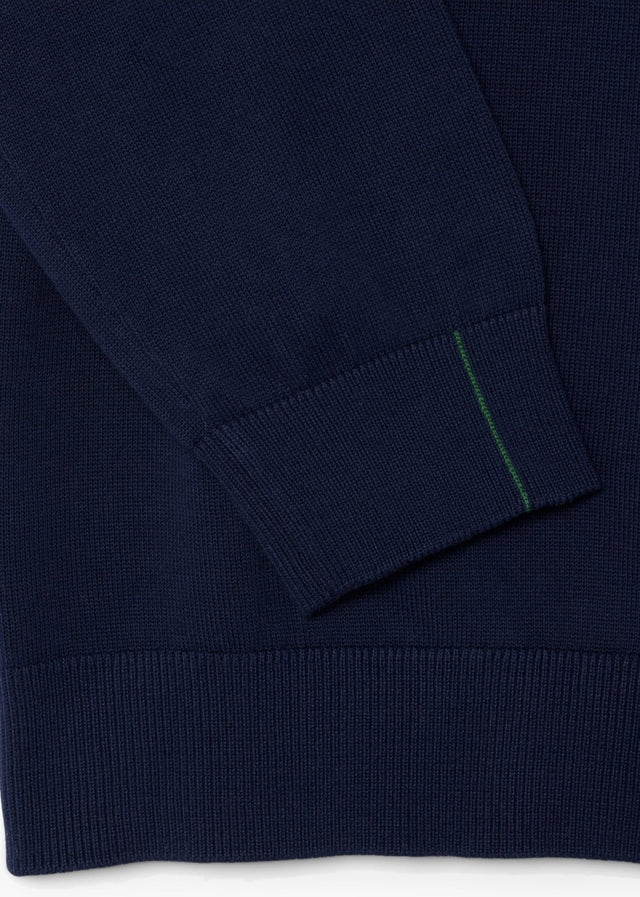 Lacoste Truien Regular fit crew neck sweater - navy blue
