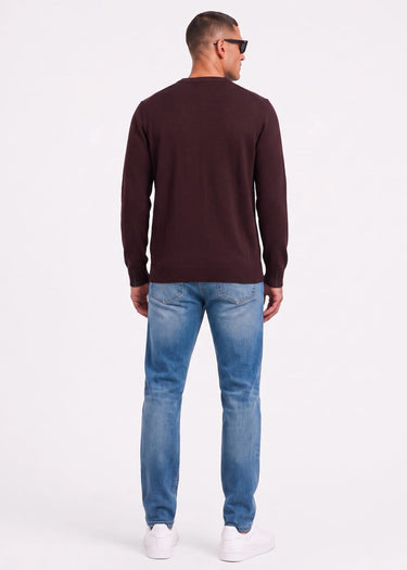 Lacoste Truien Regular fit crew neck sweater - oxalis