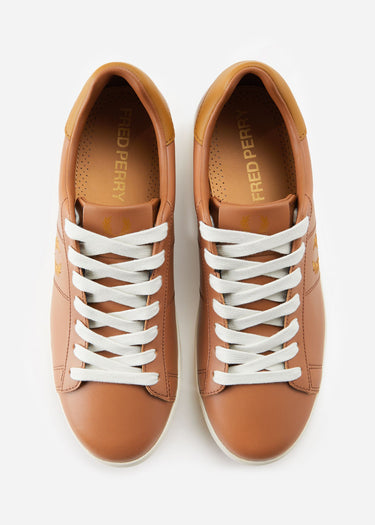 Fred Perry Schoenen  Spencer leather - dark tan dark caramel 