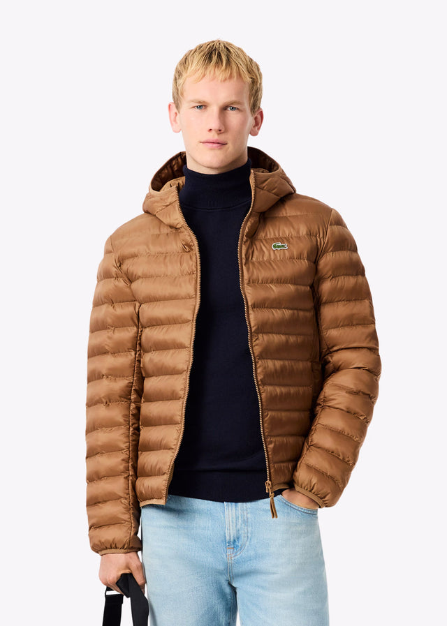 Lacoste Jassen Puffer jacket - dark tate