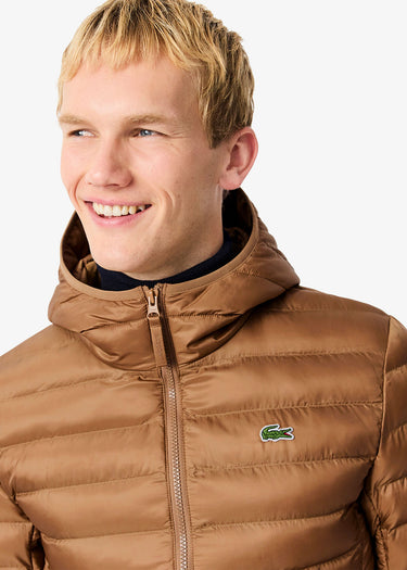 Lacoste Jassen Puffer jacket - dark tate