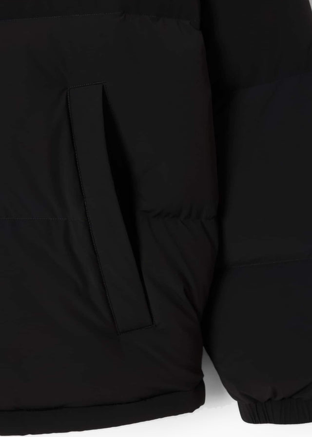 Lacoste Jassen Water-repellent packable hood down jacket - black